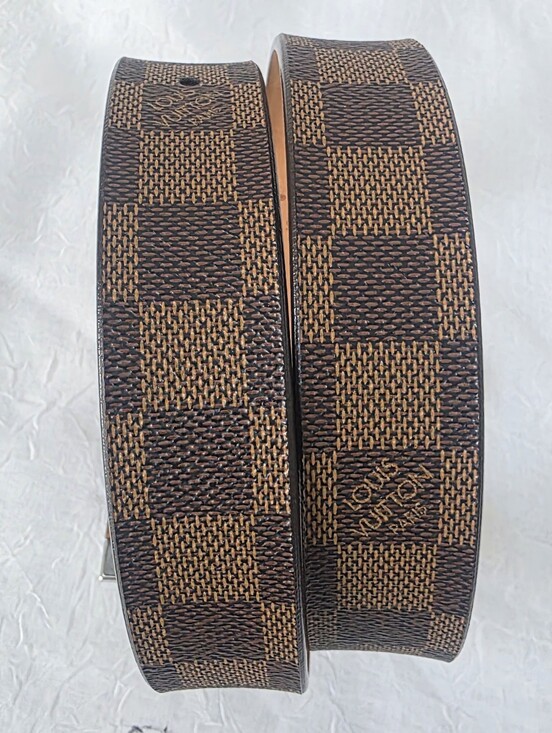 Auth Louis Vuitton Damier Ebene Revervisible Belt main image 6